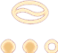icon of coffee bean with two filled in circles