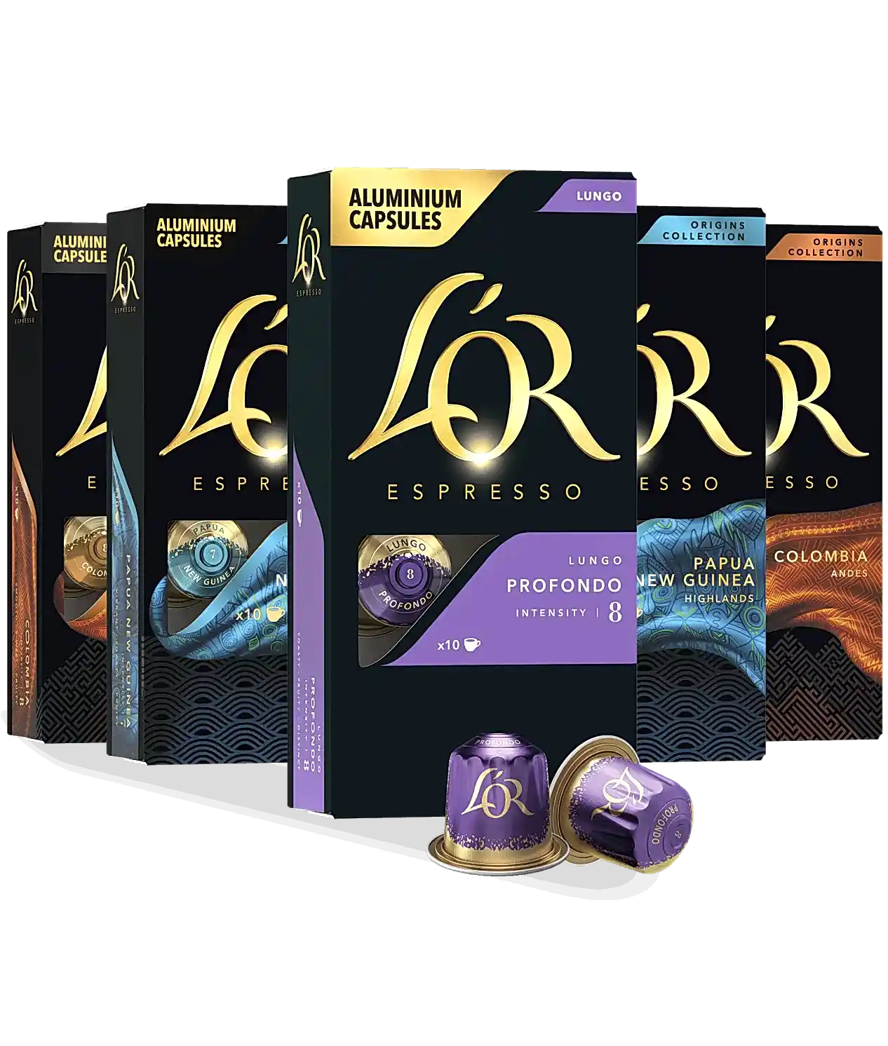 Lérè Espresso capsules packaging on a white background
